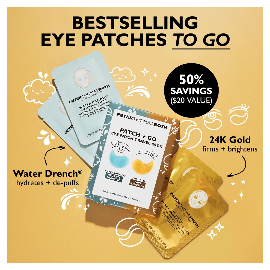 Peter Thomas Roth Patch + Go Eye Patch Travel Pack