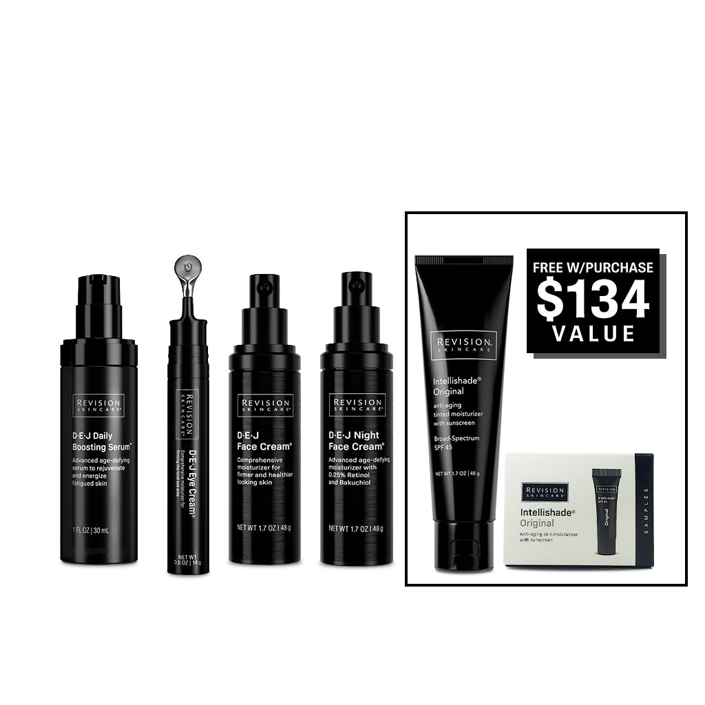 Revision Skincare Door Buster D-E-J System + Intellishade Original (1.7 Oz) + Intellishade samples