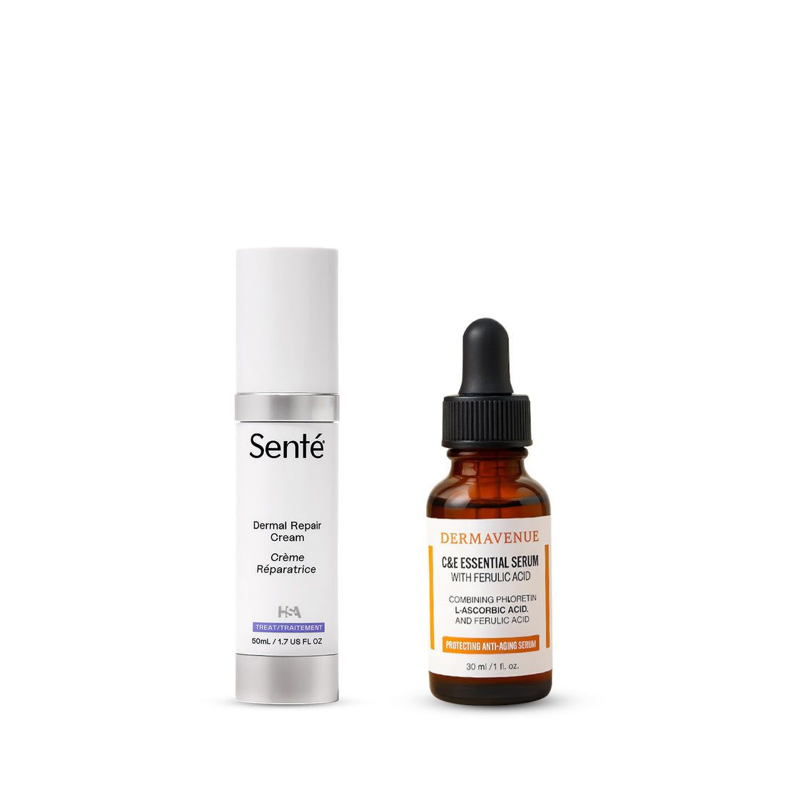 SENTE Dermal Repair Cream + Dermavenue C &amp; E Essential Serum