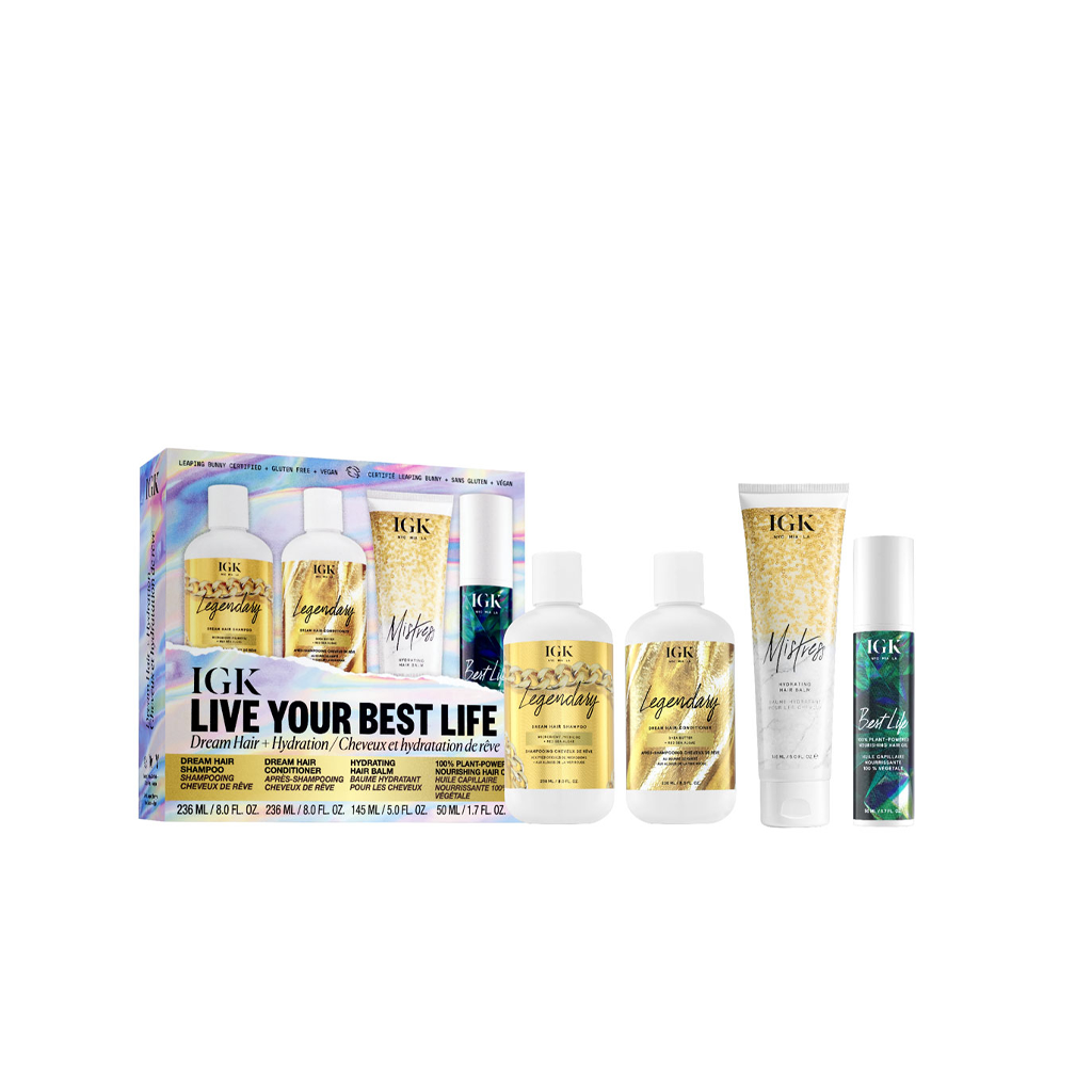 IGK Live Your Best Life 4-Piece Gift Set