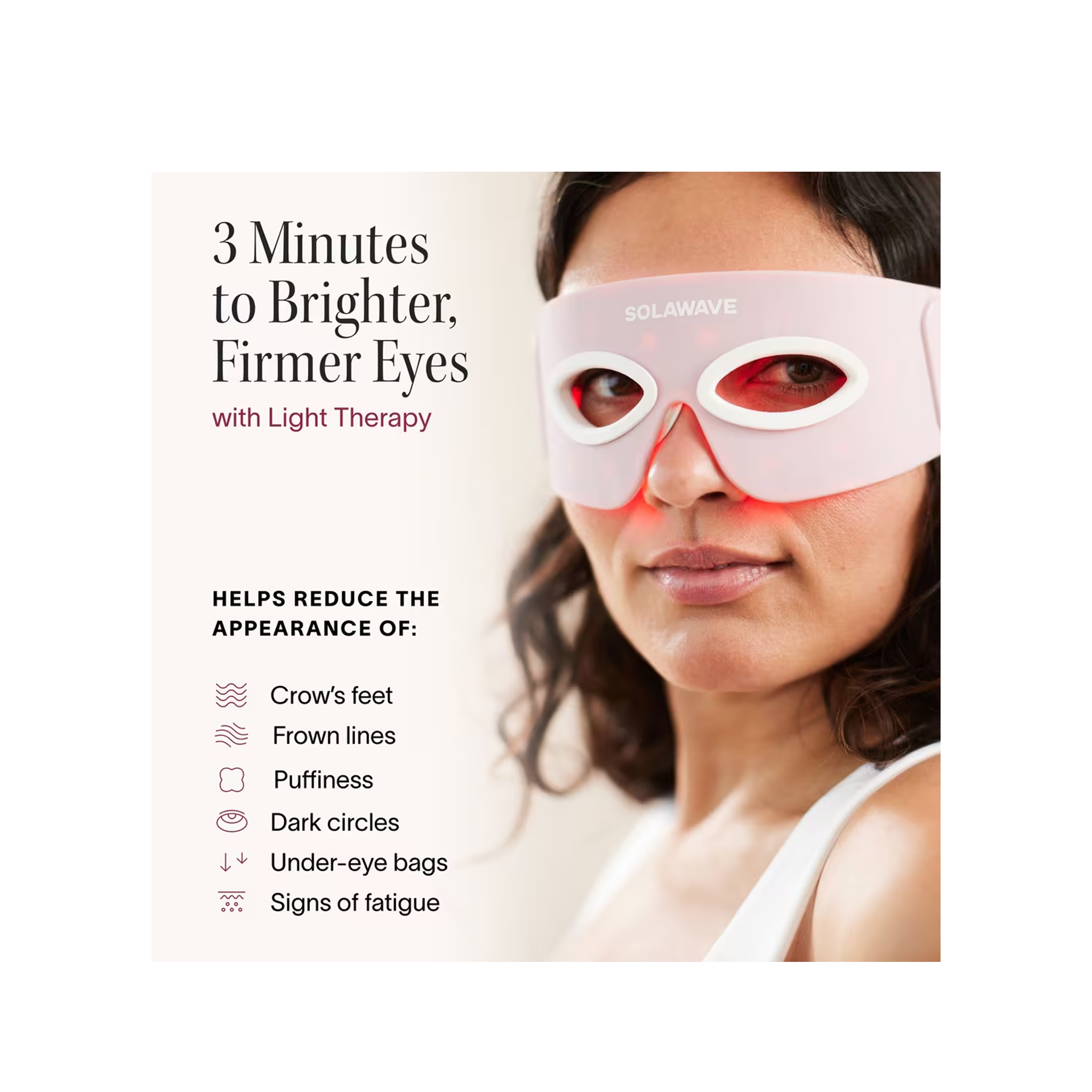 Solawave Eye Recovery Pro Red Light Therapy Mask