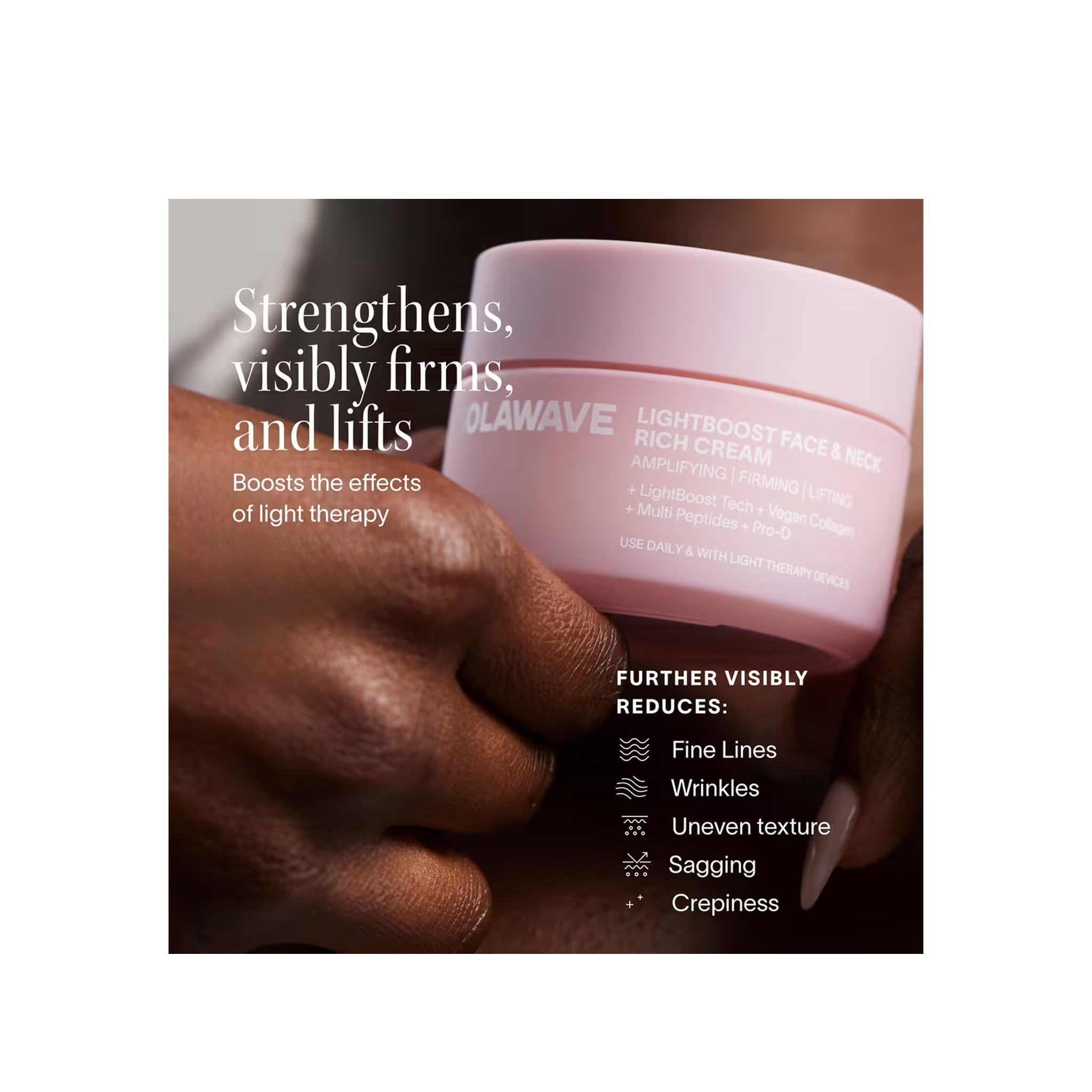 Solawave Light Therapy Boosting Face &amp; Neck Rich Cream