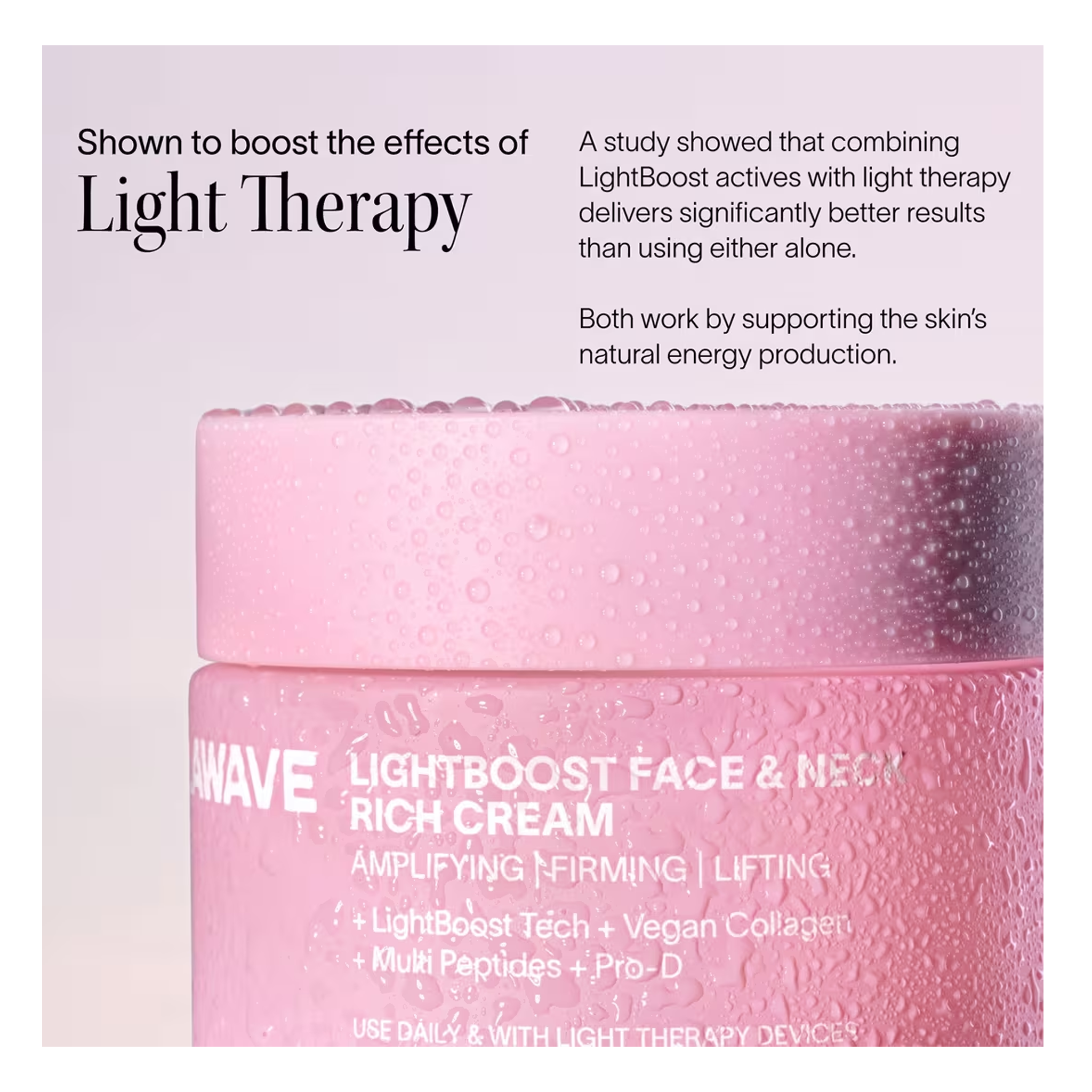 Solawave Light Therapy Boosting Face &amp; Neck Rich Cream