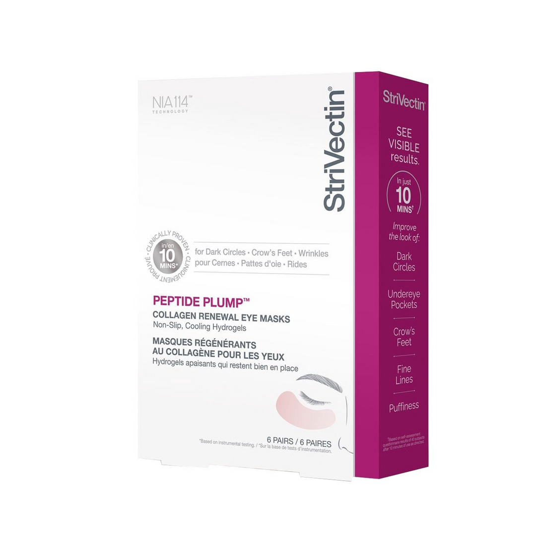 StriVectin Peptide Plump Collagen Renewal Eye Mask (6-Pack)