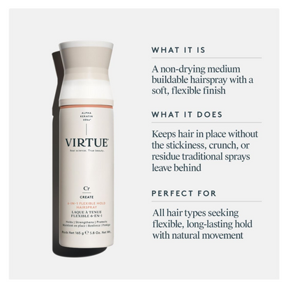 Virtue 6-in-1 Flexible Hold Hairspray