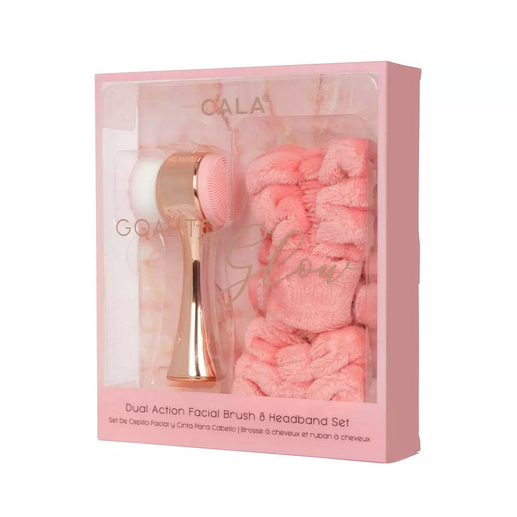 Cala Goal to Glow Dual Action Facial Brush &amp; Headband Set