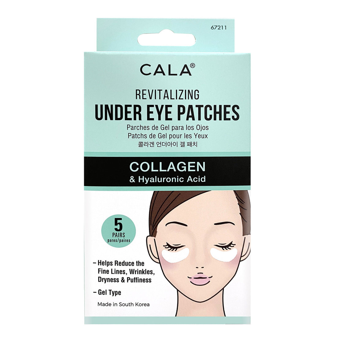 Cala Revitalizing Under Eye Patches - Collagen &amp; Hyaluronic Acid 5 Pack