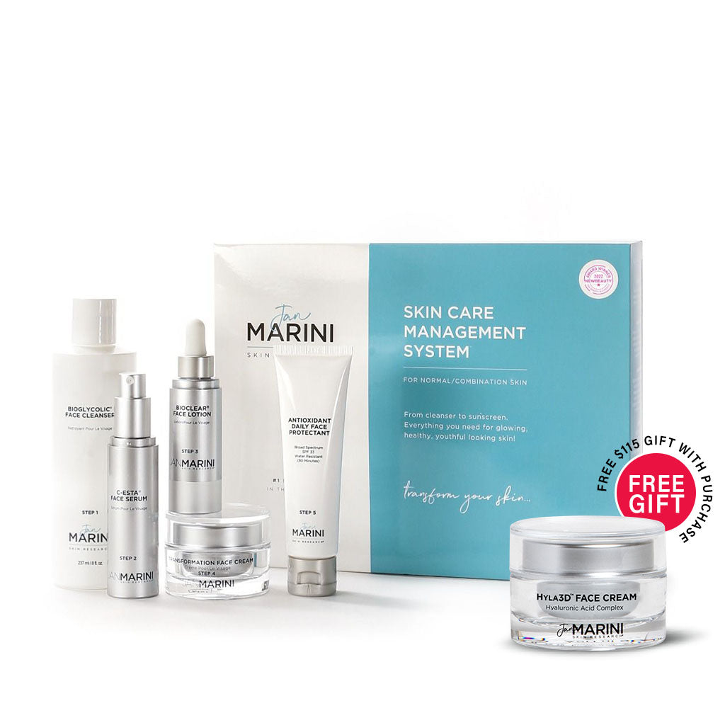 Jan Marini Door Buster Skin Care Management System - Normal/Combination Skin SPF 33 + 1 Free Hyla3D Face Cream
