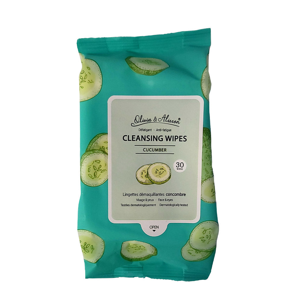 Olivia and Allison Cleansing Wipes - Cucumber